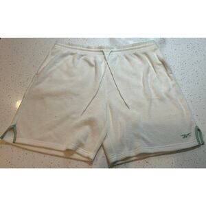 Reebok Terry Cloth Basketball Shorts White/Sage Green 2XL